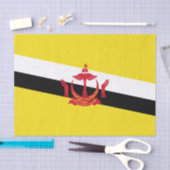 Patriottische vlag van Brunei tissuepapier (Craft)