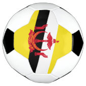 Patriottische vlag van Brunei Voetbal (Gedraaid)