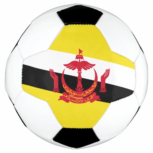 Patriottische vlag van Brunei Voetbal (Voorkant)