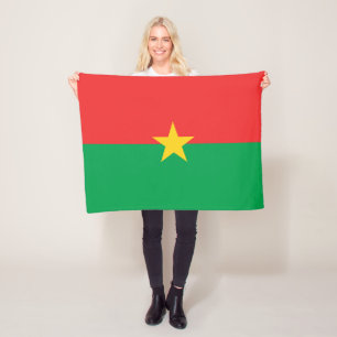 Patriottische vlag van Burkina Faso Fleece Deken