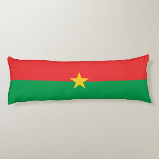 Patriottische vlag van Burkina Faso Lichaamskussen (Achterkant)