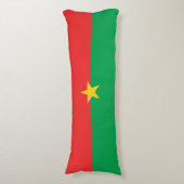 Patriottische vlag van Burkina Faso Lichaamskussen (Voorkant Verticaal)