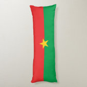 Patriottische vlag van Burkina Faso Lichaamskussen (Achterkant (Verticaal))