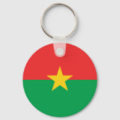 Patriottische vlag van Burkina Faso Sleutelhanger (Achterkant)
