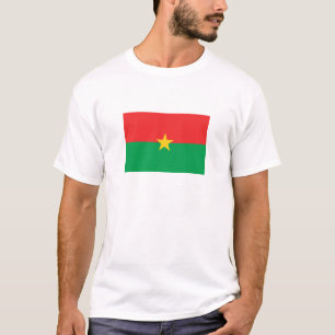Patriottische vlag van Burkina Faso T-shirt