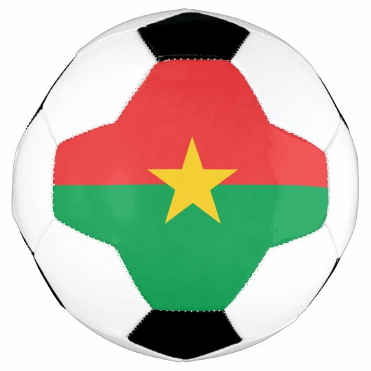Patriottische vlag van Burkina Faso Voetbal (Voorkant)