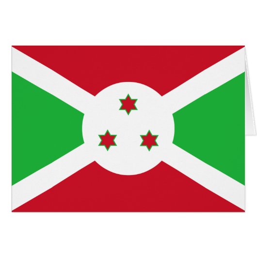 Patriottische Vlag van Burundi (Voorkant Horizontaal)