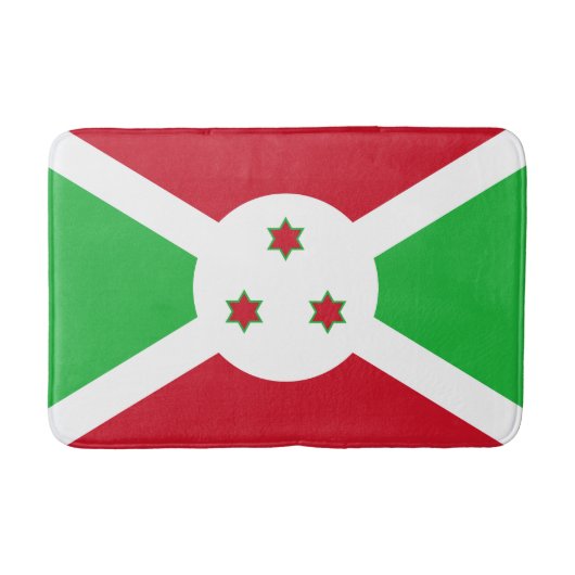 Patriottische Vlag van Burundi Badmat (Voorkant)