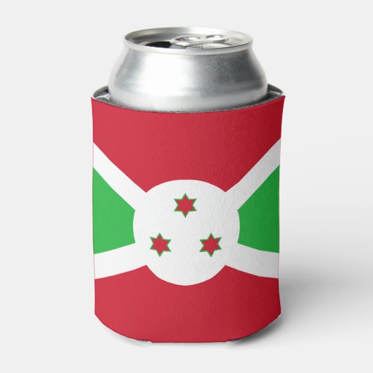 Patriottische Vlag van Burundi Blikjeskoeler (Blikje Voorkant)