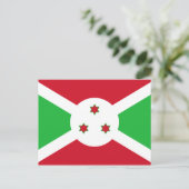 Patriottische Vlag van Burundi Briefkaart (Staand voorkant)