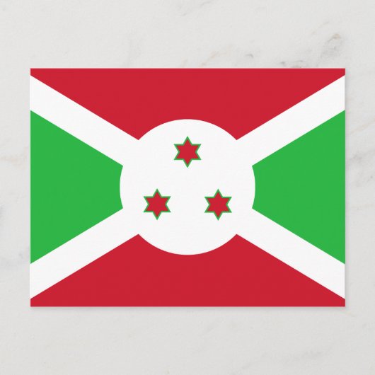 Patriottische Vlag van Burundi Briefkaart (Voorkant)