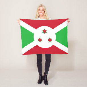 Patriottische Vlag van Burundi Fleece Deken