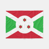 Patriottische Vlag van Burundi Fleece Deken (Voorkant (Horizontaal))