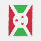 Patriottische Vlag van Burundi Fleece Deken (Voorkant)
