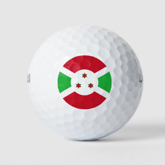 Patriottische Vlag van Burundi Golfballen (Voorkant)