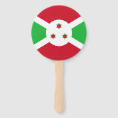 Patriottische Vlag van Burundi Handwaaier (Achterkant)