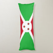 Patriottische vlag van Burundi Lichaamskussen (Achterkant (Verticaal))