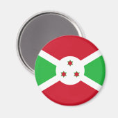 Patriottische Vlag van Burundi Magneet (Voorkant / Achterkant)