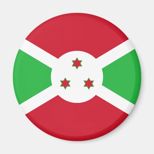 Patriottische Vlag van Burundi Magneet (Voorkant)
