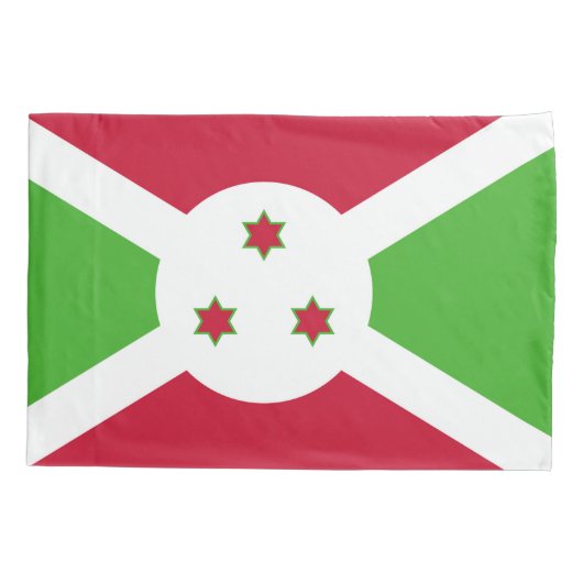 Patriottische vlag van Burundi met één Kussensloop (Achterkant)