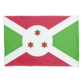 Patriottische vlag van Burundi met één Kussensloop (Voorkant)