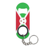Patriottische Vlag van Burundi Mini Flessenopener (Achterkant)
