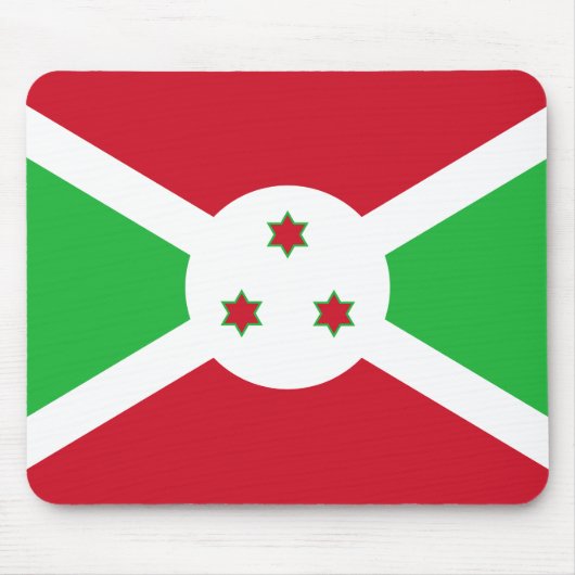 Patriottische Vlag van Burundi Muismat (Voorkant)