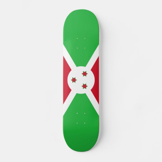 Patriottische Vlag van Burundi Persoonlijk Skateboard (Voorkant)