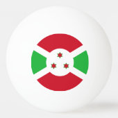 Patriottische Vlag van Burundi Pingpongbal (Voorkant)