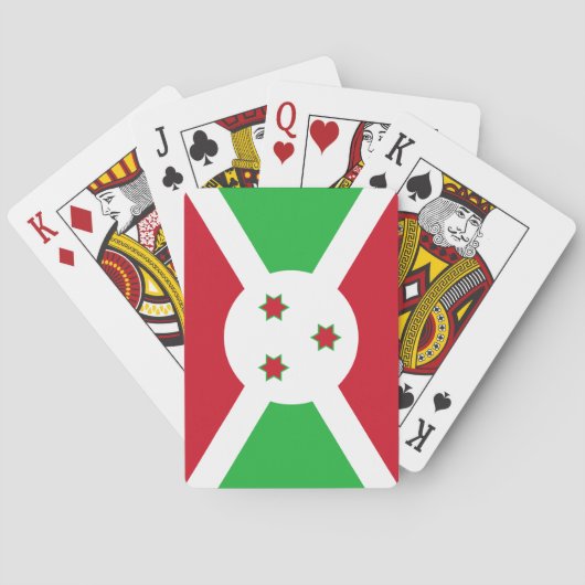 Patriottische Vlag van Burundi Pokerkaarten (Achterkant)