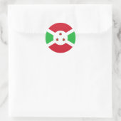 Patriottische Vlag van Burundi Ronde Sticker (Tas)