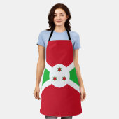 Patriottische Vlag van Burundi Schort (Gedragen)