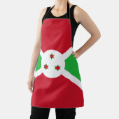 Patriottische Vlag van Burundi Schort (Insitu)