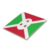 Patriottische Vlag van Burundi Tegeltje (Zijkant)
