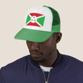 Patriottische Vlag van Burundi Trucker Pet (In situ)