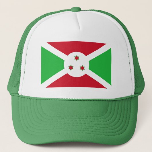 Patriottische Vlag van Burundi Trucker Pet (Voorkant)