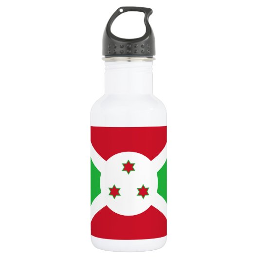 Patriottische Vlag van Burundi Waterfles (Voorkant)