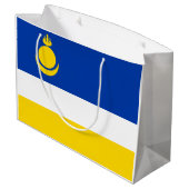 Patriottische Vlag van Buryatia Groot Cadeauzakje (Achterkant Gekanteld)
