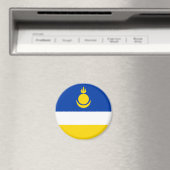 Patriottische Vlag van Buryatia Magneet (Insitu (Vaatwasser))