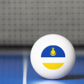 Patriottische vlag van Buryatia Pingpongbal (Net)