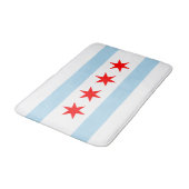 Patriottische vlag van Chicago Badmat (Gekanteld)