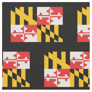Patriottische vlag van de staat Maryland Stof