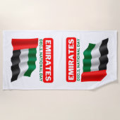 Patriottische vlag van de Verenigde Arabische Emir Strandlaken (Voorkant)