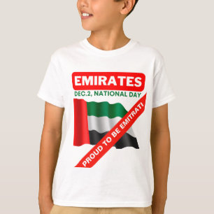 Patriottische vlag van de Verenigde Arabische Emir T-shirt