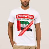 Patriottische vlag van de Verenigde Arabische Emir T-shirt (Voorkant)