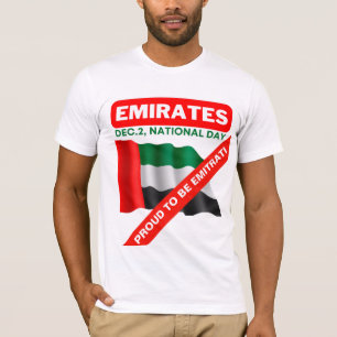 Patriottische vlag van de Verenigde Arabische Emir T-shirt