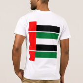 Patriottische vlag van de Verenigde Arabische Emir T-shirt (Achterkant)