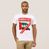 Patriottische vlag van de Verenigde Arabische Emir T-shirt (Voorkant volledig)