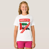 Patriottische vlag van de Verenigde Arabische Emir T-shirt (Voorkant volledig)