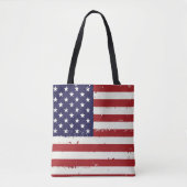 Patriottische Vlag van de Verenigde Staten - Ameri Tote Bag (Voorkant)